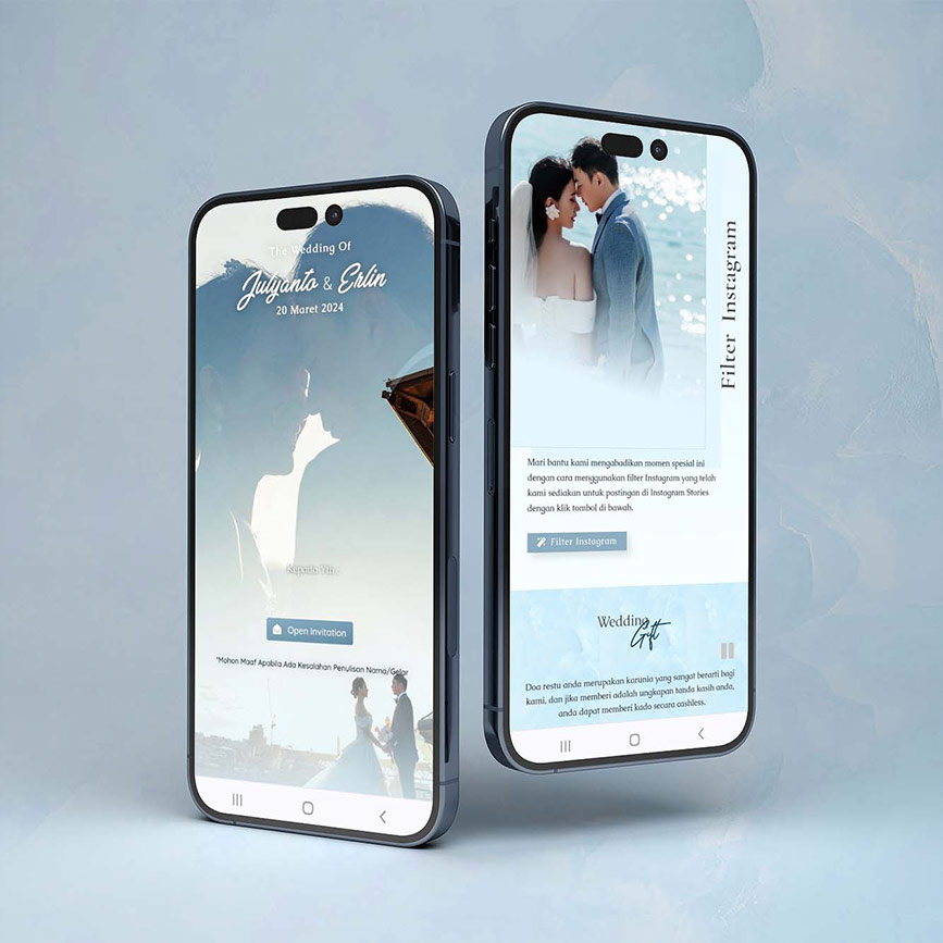 Feed tengah asmara digital baby blue fx