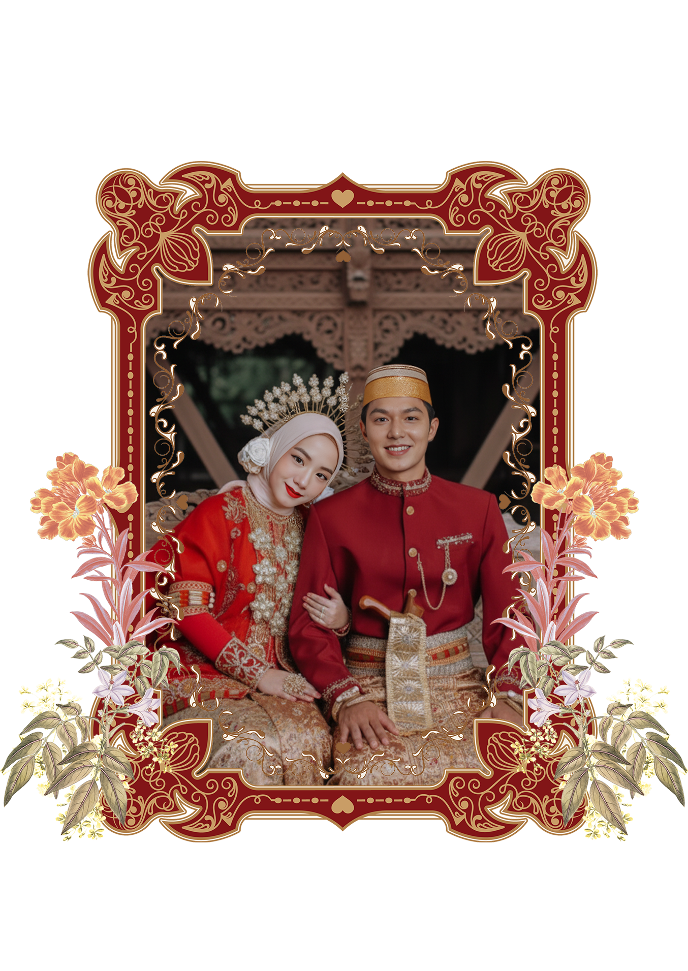 Penutub Frame Bugis Red